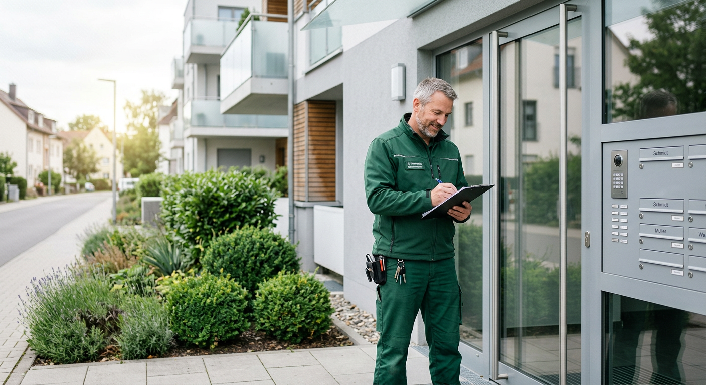 Professioneller Handwerker bei der Arbeit – Hausmeisterservice